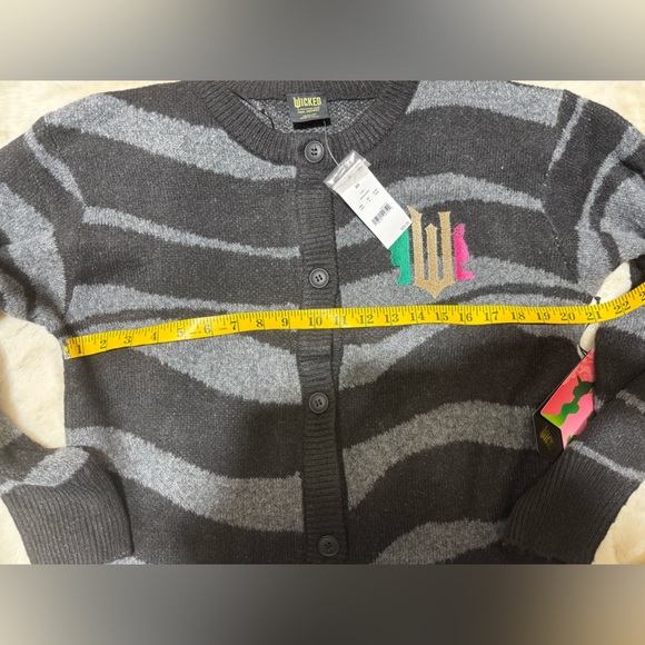 Wicked Striped Graphic Cardigan - Black adult small (oversized) target - Picture 9 of 14